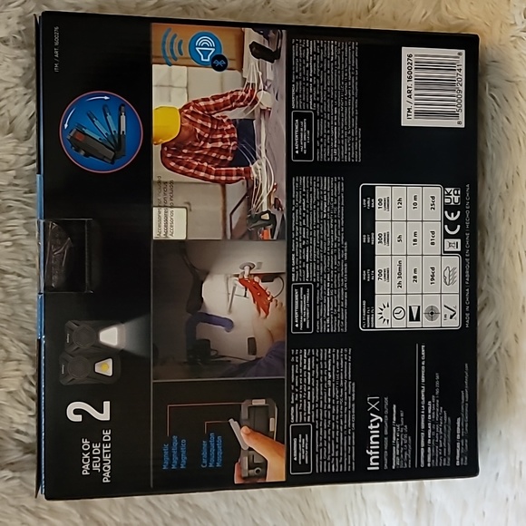 INFINITY X1 2 Bluetooth Rechargeable Work Light with Bluetooth Speakers T1 - Picture 5 of 7